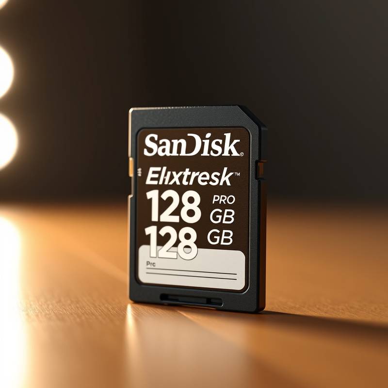 Image of a SanDisk 128GB Extreme PRO SD Card